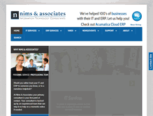 Tablet Screenshot of nimsassociates.com